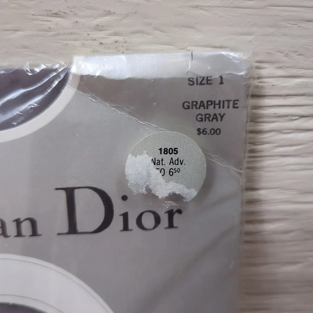 Christian Dior Dot Sheer Pantyhose - Size 1‎  /Nylon / Made in USA